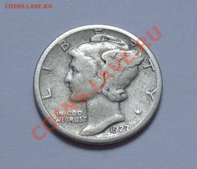 Ag - США - дайм 1927 - до 30.09 - 055