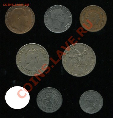 на оценку 7 монет 1907-1955гг (Италия,Великобритания и т.д.) - img132