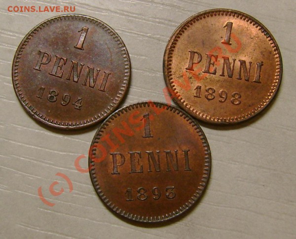 5 пенни 1889 , 1 пенни 1893,1894,1898 оценка и сост. - s