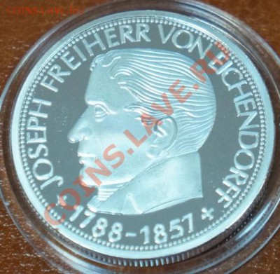 ФРГ 5 Марок 1957 Proof copy Эйхендорф до 01.10.12 22:00 - 1