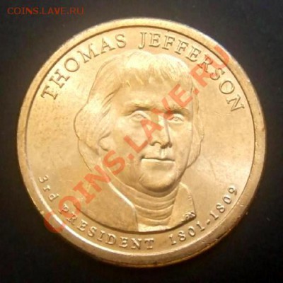 США 1 доллар (2007) Т.Джефферсон до 28.09 (22.00) - США 1 доллар (2007) Т.Джефферсон А