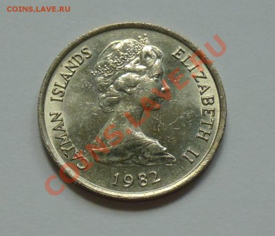КАЙМАНОВЫ ОСТРОВА - 25 центов 1982 - Парусник - до 2.10 - 161