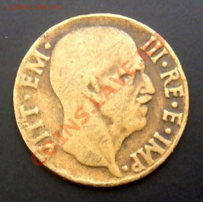 ИТАЛИЯ 5 чентезимо (1941) до 28.09 (22.00) - Италия 5 чентезимо (1941) А