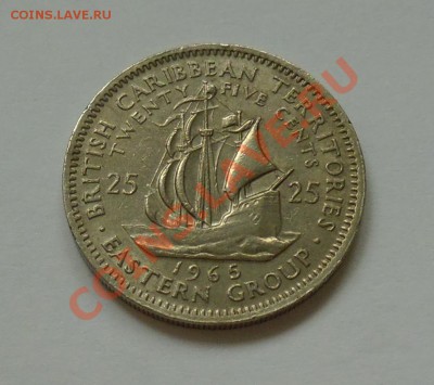 БРИТАНСКИЕ ВОСТОЧНЫЕ КАРИБЫ - 25 центов 1965 - до 3.10 - 269