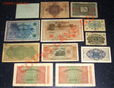 Быстрый аук ! Германия, 12 разных банкнот  1908-1944 (28.09) - P1010360.JPG
