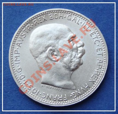 Австрия 1 крона 1914 г. Серебро до 01.10.12 в 22.00 - 1 крона 1914 ав