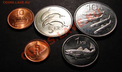 наборы иностранных монет в отличном состоянии - Исландия 1
