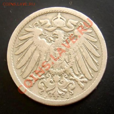 ГЕРМАНИЯ 10 пфеннигов (1900) J до 03.10 (22.00) - Германия 10 пфеннигов J (1900) А