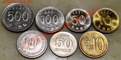 Подборка Ю. Корея 4 монеты 2001 г + 3 - 001.JPG