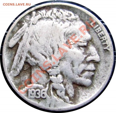 T28 США 5¢ Buffalo Nickel 1936 до 05.10 в 22°° - T28 Buffalo 1936_1