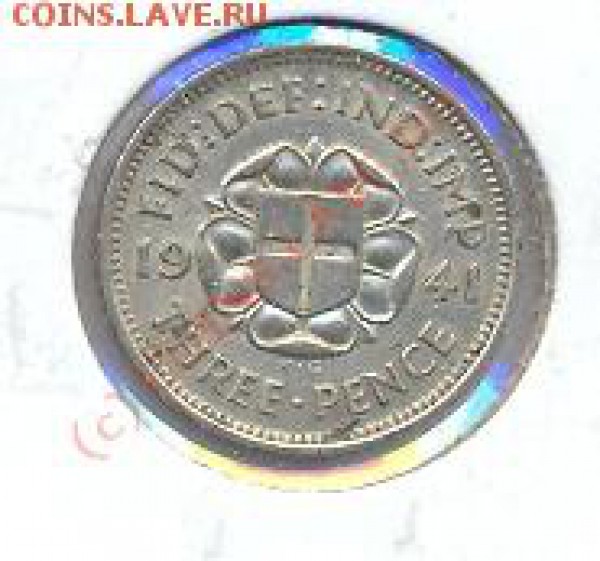 Великобритания 3 пенса 1941  г.  До 22.09.09. 20-00 МСК. - 3 п 41