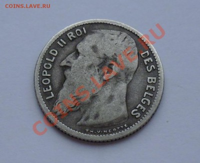 БЕЛЬГИЯ - 1 франк 1904 рарик - до 6.10 - 118