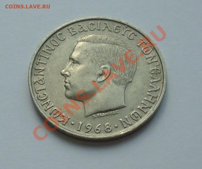ГРЕЦИЯ - 10 драхм 1968 - до 6.10 - 345