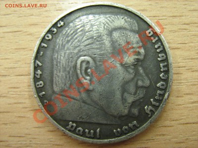 5 рейхсмарок 1935 D походившая  До 5.10.12 г. - IMG_1593.JPG