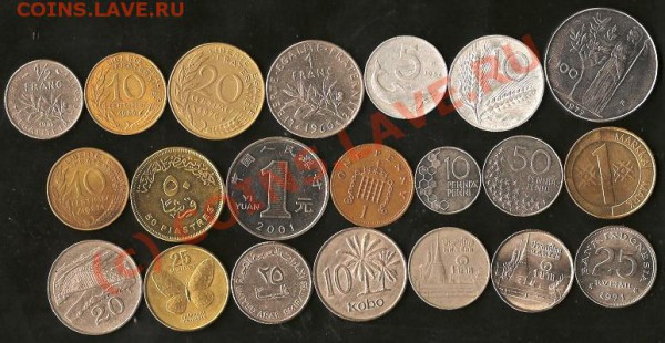 Монеты иностранные.Сборный лот. 21штука.Старт 1руб.До 24.09. - Изображение 188