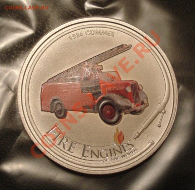 1доллар Елизавета2   2006г  пожарка (машиеа) серебро  ПРУФ - Фото 2