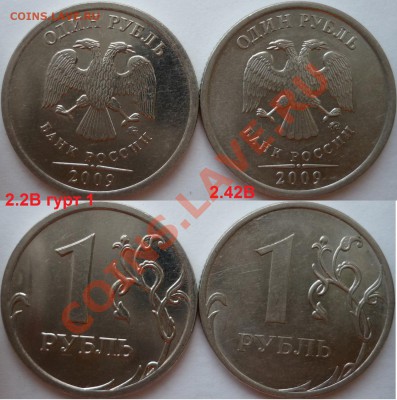 Подборка разновидов 1 рубль 2009г.ММД,СПМД до 8.10.12г. - P1100792.JPG
