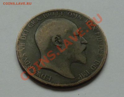 ВЕЛИКОБРИТАНИЯ - 1 пенни 1902 - Эдуард VII - до 9 ОКТЯБРЯ - 501
