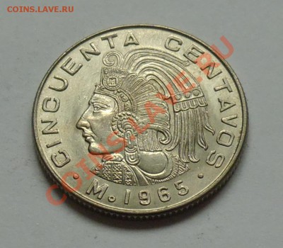 МЕКСИКА - 50 центаво 1965 - до 9 ОКТЯБРЯ - 569