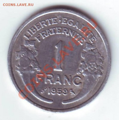 Франция. Франк 1959г. до 11.10.12 в 22.00мск - Франция. франк. 1959 1.JPG