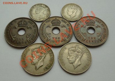 БРИТАНСКАЯ ВОСТОЧНАЯ АФРИКА - 7 монет - 1922-1949 - 695