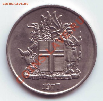 Исландия.10 Крон. 1977.Блеск. до 12.10 в 22.00 Мск - 10 крон 2