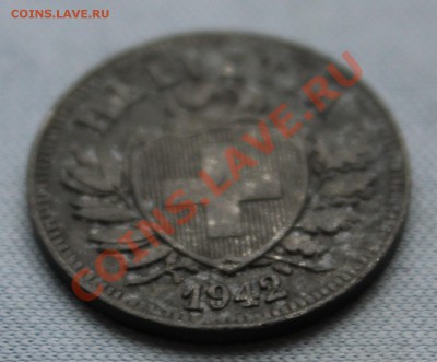 СТАРАЯ ШВЕЙЦАРИЯ 2раппена 1942г. ЦИНК  до 12.10.2012г.в 22 - IMG_2522.JPG