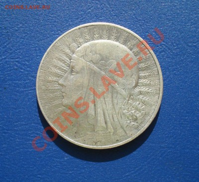Польша,Ag Ядвига 5 zl 1933г. до 11,10.12 в 22.00 МСК - 5зл