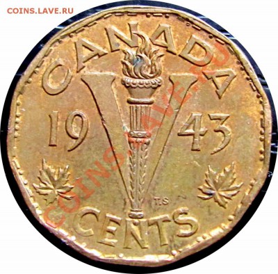 T49 Канада 5¢ 1943 Tombac George VI до 13.10 в 22°° - T49 5c 1943_2