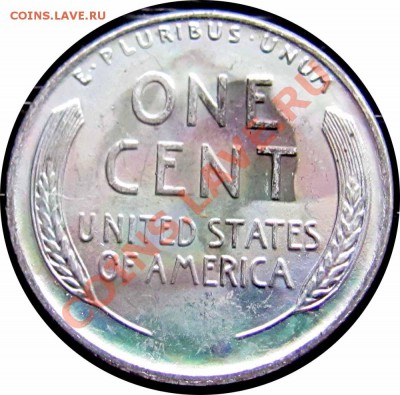 T51 США 1¢ 1943 стальной цент UNC до 13.10 в 22°° - T51 1c 1943_1