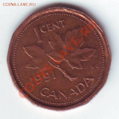 Канада.1 цент. 1991.В блеске. до 13.10 в 22.00 Мск - Канада. 1991. 1 цент 1.JPG