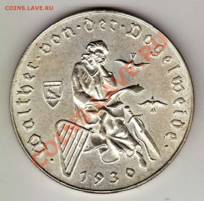 Ag Австрия 2 шиллинга 1930 Фогельвейде до 15.10-22ч (3327) - img025