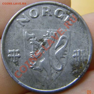 5 оре Норвегия 1942г. сталь - DSCN2695_thumb