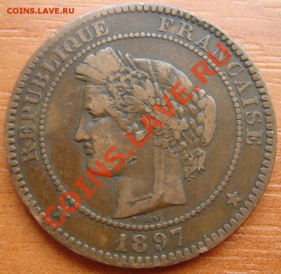 Франция: 10 сантимов 1897 до 15.10.12 22-00 - Франция 10 сантимов 1897-2.JPG
