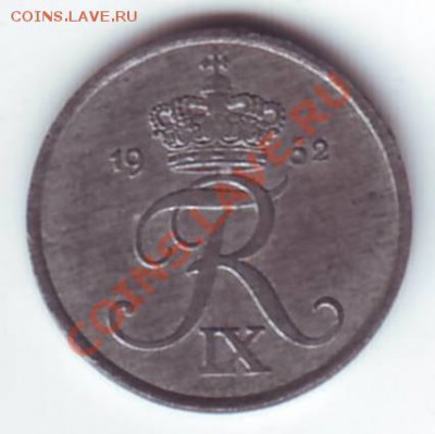 Дания. 1 Оре. 1962. .UNC.до 16.10 в 22.00 МСК - Дания. 1 оре. 1962. 1.JPG