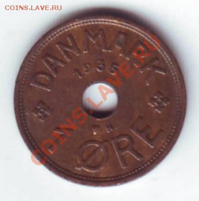 Дания. 1 Оре. 1935.UNC до 16.10 в 22.00 МСК - Дания. 1 оре. 1935. 1.JPG