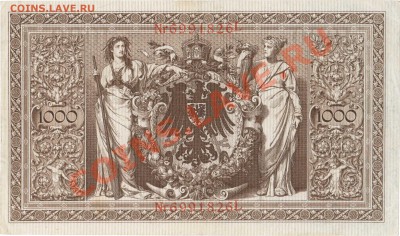--ГЕРМАНИЯ.1000-МАРОК.1910.--до.13.10.12-22:00 МСК. - 1000-МАРОК 1910-826 L