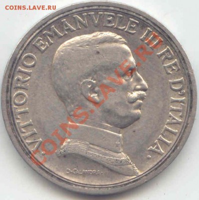 Серебро Италия 2 Лиры 1914г.  до 14.10.12   21-00(мск) - Italy_2Lira_1914_2