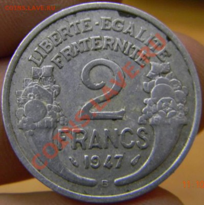 2 франка франция 1947г. и 1944г. - DSCN2775_thumb