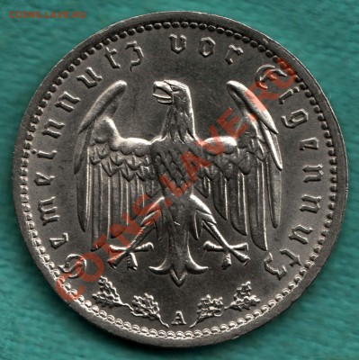 1 марка 1937 год А, 3-й рейх СОСТОЯНИЕ до 17.10 - 354-Scan-121012-0002