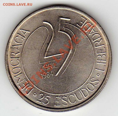 ПОРТУГАЛИЯ 25 ЭСКУДО 1984 РЕВОЛЮЦИЯ ДО 18.10.12 В 22.00МСК - img169