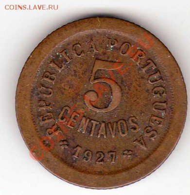 ПОРТУГАЛИЯ 5 СЕНТАВО 1927 ДО 18.10.12 В 22.00МСК (2098) - img180