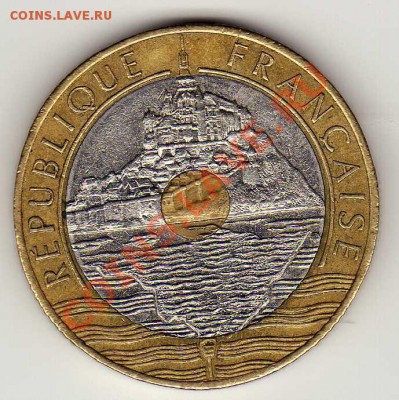 ФРАНЦИЯ 20 ФРАНКОВ 1992 СЕН-МИШЕЛЬ ДО 18.10.12 В 22Ч (3385) - img195