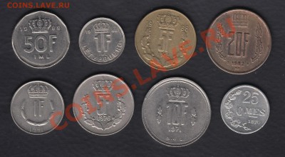 Люксембург 8 монет до 16.10.2012 22-00 - Люксембург а1