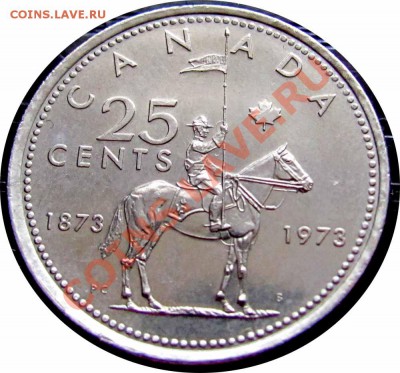 T78 Канада 25¢ 1973 Королевская полиция до 20.10 в 22°° - T78 Canada 25c 1973_1