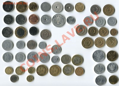 Подборка 56 иностранных монет с РУБЛЯ до 20.10 22:00мск - coins_1a