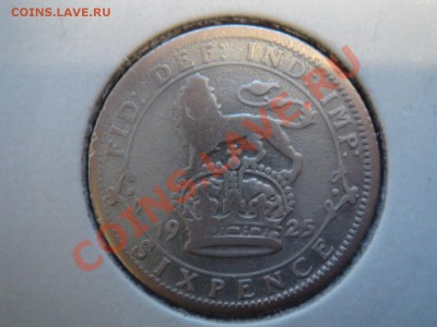 Великобритания: Ag-500 6 пенсов 1925 Георг 5 до 19.10 22-00 - 6 пенсов 1925-1.JPG