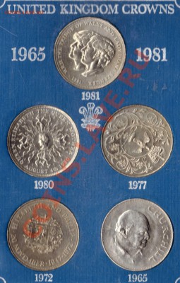 Великобритания набор крон 1965-81 до 22.10-22ч (3423) - img294