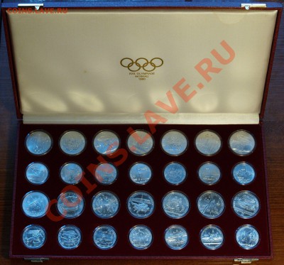 Набор на одном листе - Олимпиада 80 UNC 28 монет - P1019532.JPG