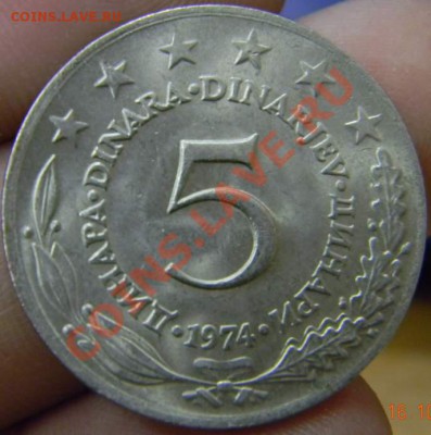 5 динаров Югославия 1974г. - DSCN2865_thumb